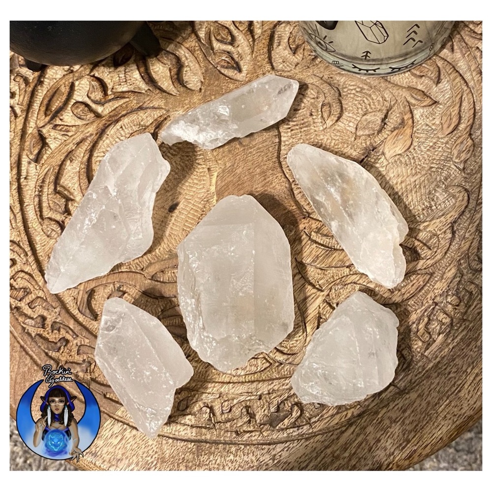 Raw Clear Quartz (6 Medium/Large Pieces)